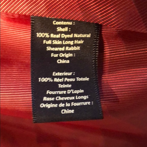 Elizabeth and James Rabbit Fur Coat. Size 2 - Picture 4 of 6